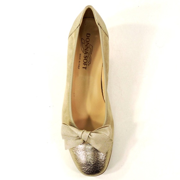 DONNA SOFT 🇮🇹 WOMEN'S BEIGE SUEDE COMFORT LOAFERS - Picture 6 of 8